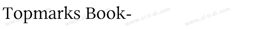 Topmarks Book字体转换